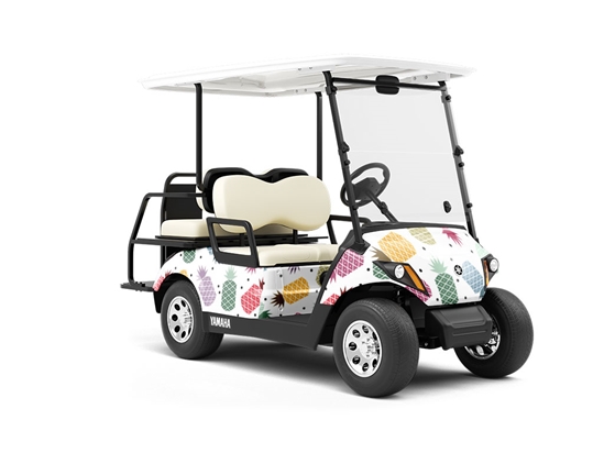 Taste the Rainbow Fruit Wrapped Golf Cart