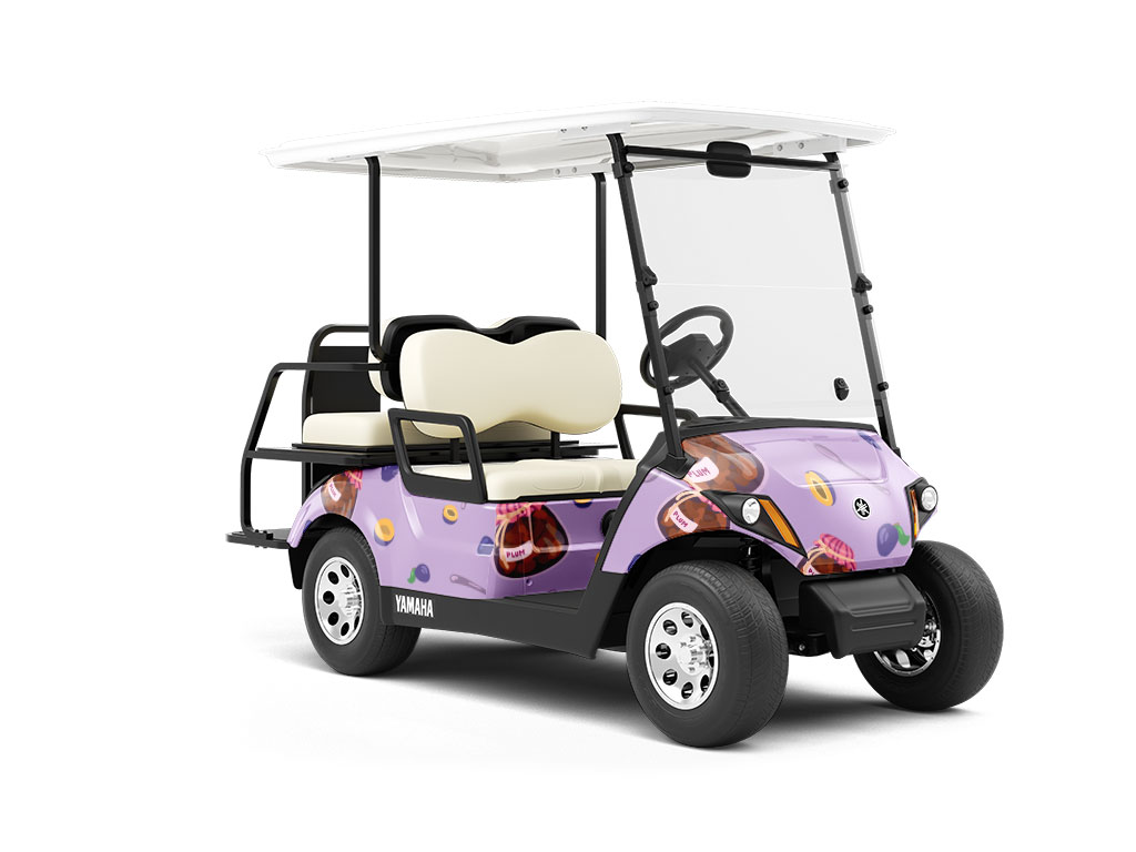 Bullace Jam Fruit Wrapped Golf Cart