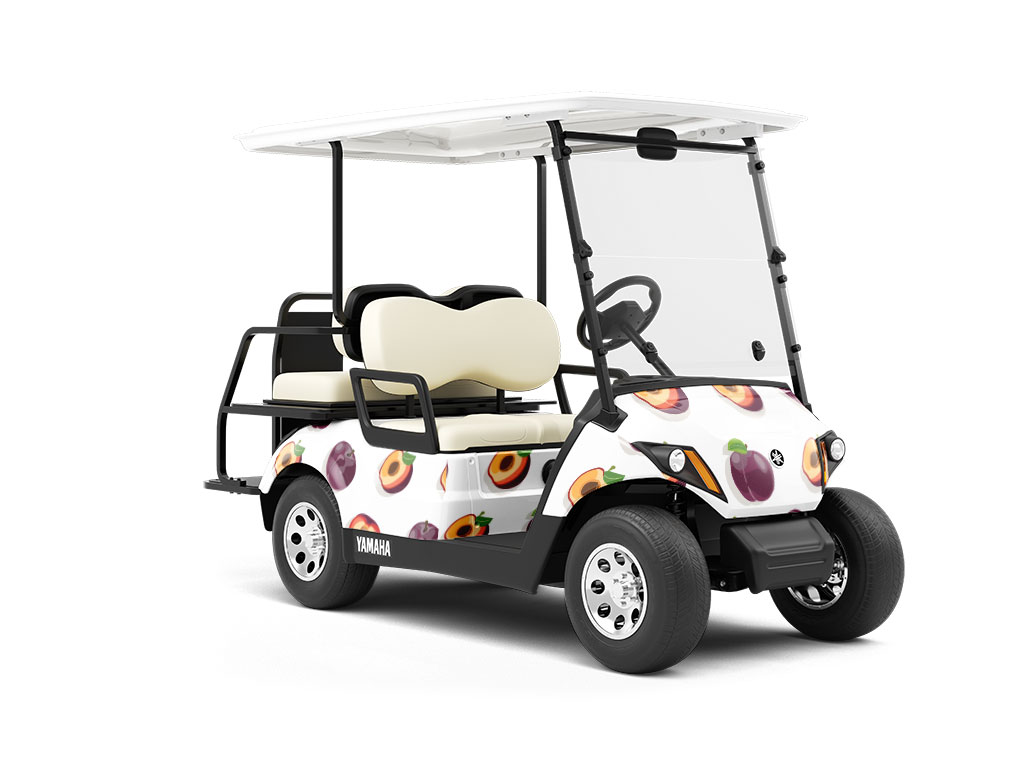 Flavor King Fruit Wrapped Golf Cart