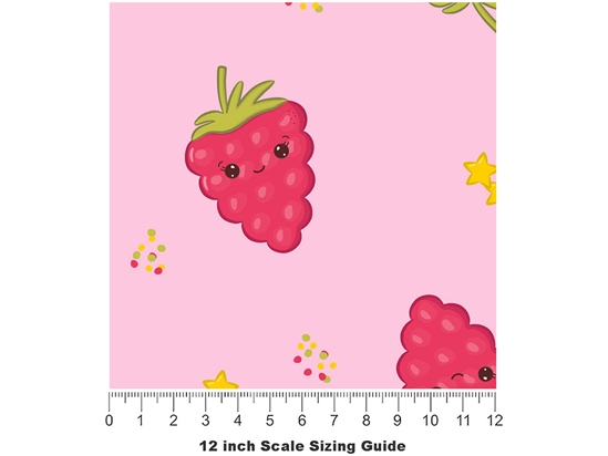 Snack Smiling Back Fruit Vinyl Film Pattern Size 12 inch Scale