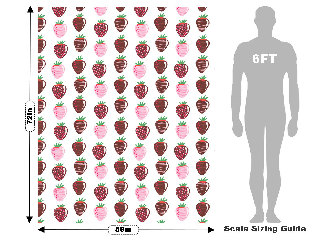 Chocolate Covered Fruit Vehicle Wrap Scale