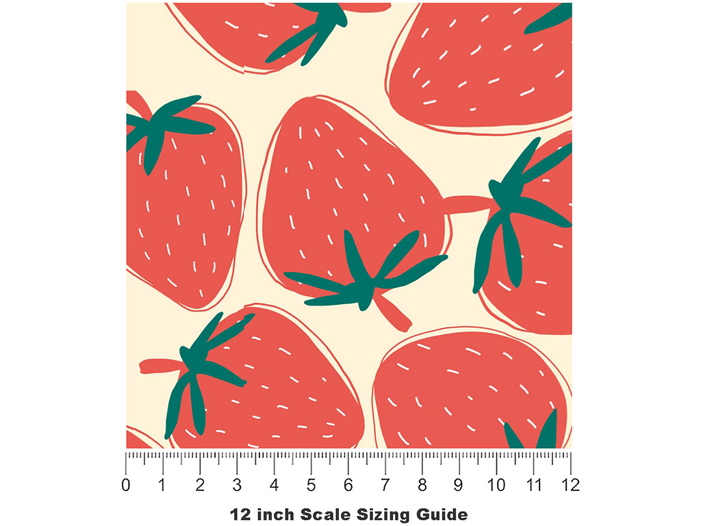 Rosa Linda Fruit Vinyl Film Pattern Size 12 inch Scale