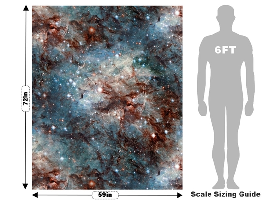 Celestial Night Galaxy Vehicle Wrap Scale