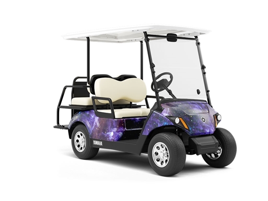 Milky Way Galaxy Wrapped Golf Cart