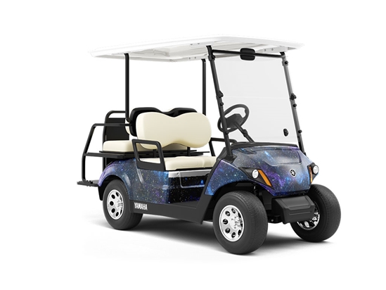 Orions Belt Galaxy Wrapped Golf Cart