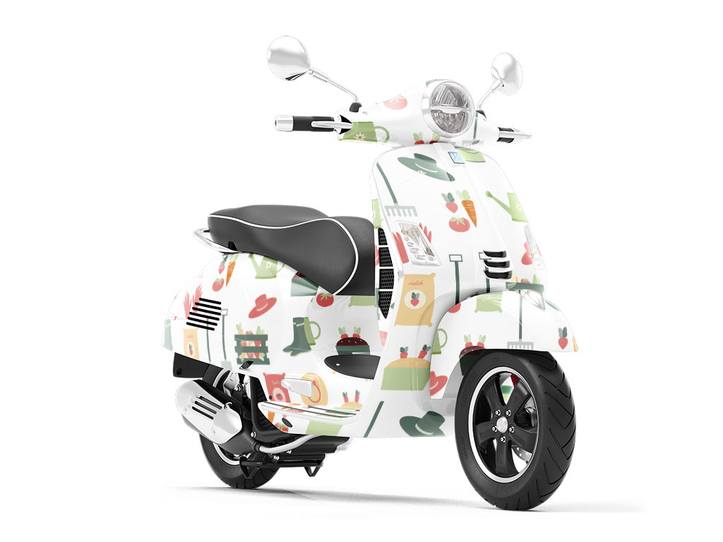 Life Stages Gardening Vespa Scooter Wrap Film