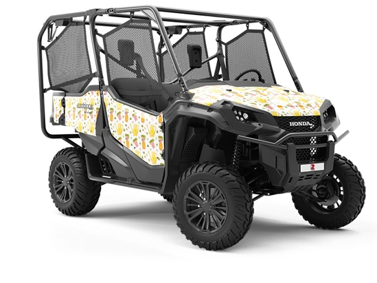 Pink Sprouts Gardening Utility Vehicle Vinyl Wrap