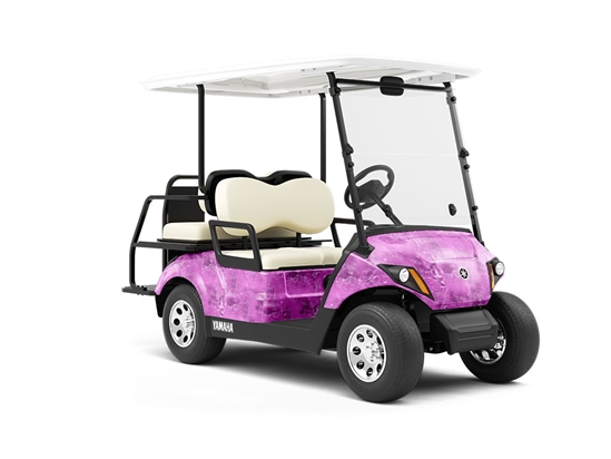 Tyrian Purple Gemstone Wrapped Golf Cart