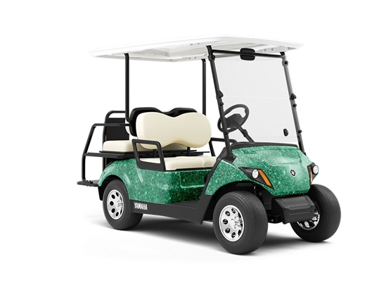 Magical Cave Gemstone Wrapped Golf Cart
