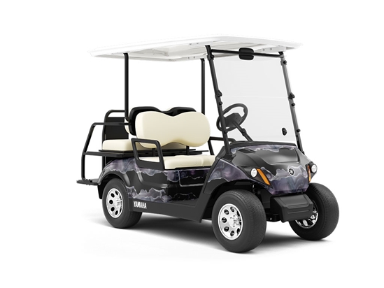 Black Spinel Gemstone Wrapped Golf Cart