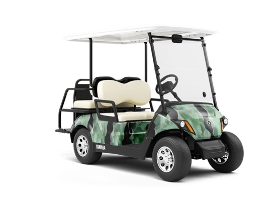 Green Tea Gemstone Wrapped Golf Cart