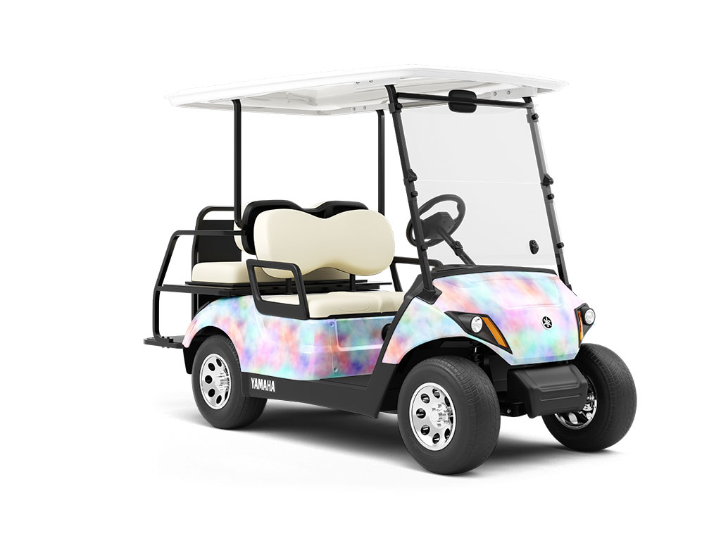 Virgin Rainbow Gemstone Wrapped Golf Cart