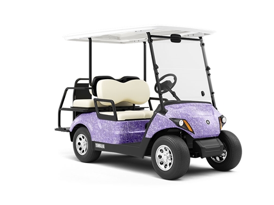 Purple Prose Gemstone Wrapped Golf Cart