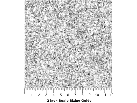 White Out Gemstone Vinyl Film Pattern Size 12 inch Scale