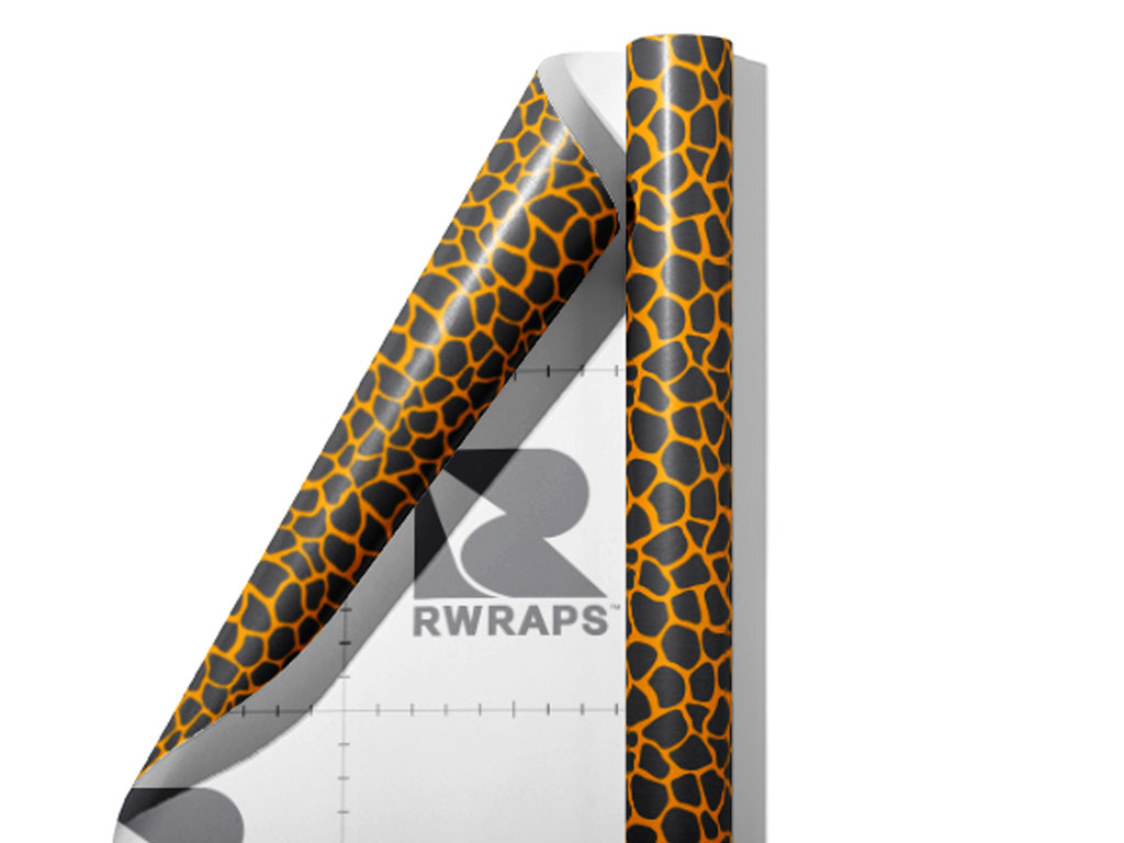 Orange Giraffe Wrap Film Sheets