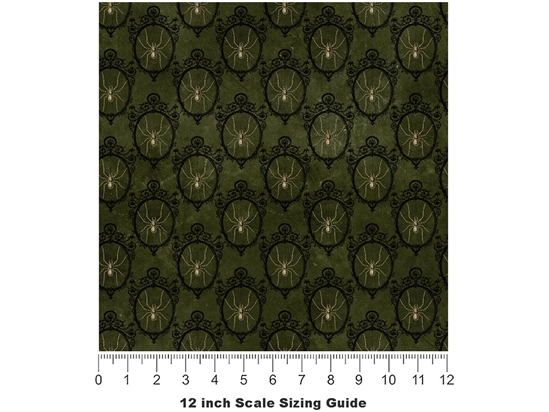 Intricate Webs Gothic Vinyl Film Pattern Size 12 inch Scale