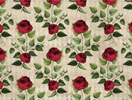 Simple Roses Gothic Vinyl Wrap Pattern