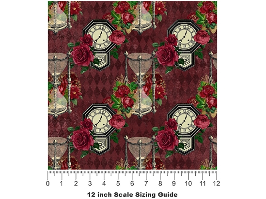Sunset Timekeepers Gothic Vinyl Film Pattern Size 12 inch Scale