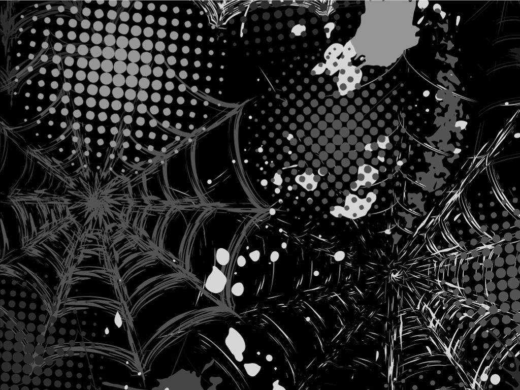 Black Webs Graffiti Vinyl Wrap Pattern