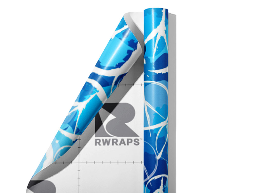 Blue Peace Graffiti Wrap Film Sheets