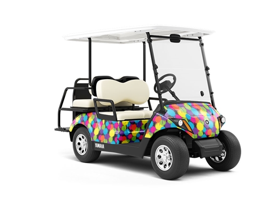 Color Test Graffiti Wrapped Golf Cart