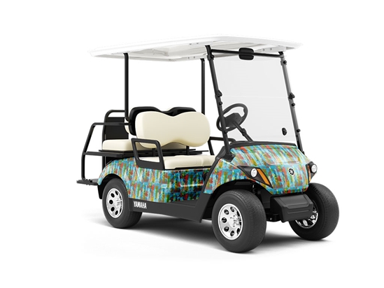 Heaven Spot Graffiti Wrapped Golf Cart