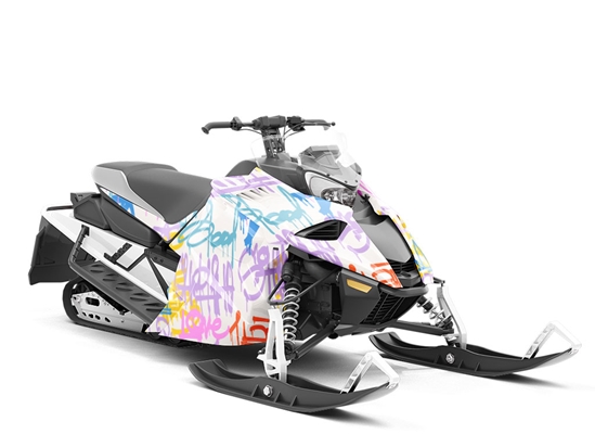King Star Graffiti Custom Wrapped Snowmobile