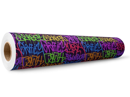 Large Columns Graffiti Wrap Film Wholesale Roll