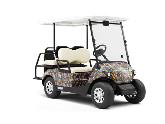 Paint Toys Graffiti Wrapped Golf Cart