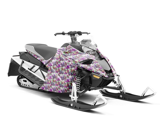Painted Touch Graffiti Custom Wrapped Snowmobile