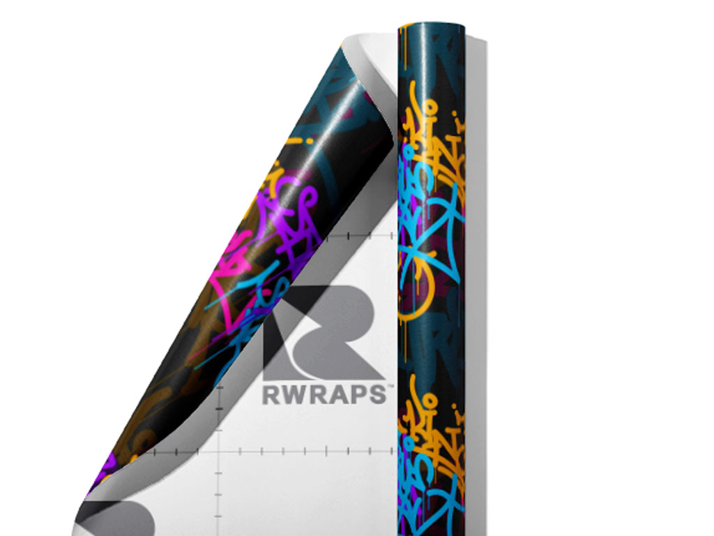 Slick Layers Graffiti Wrap Film Sheets