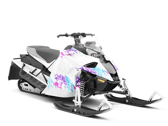 Smooth Layers Graffiti Custom Wrapped Snowmobile
