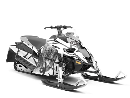 Tag Out Graffiti Custom Wrapped Snowmobile