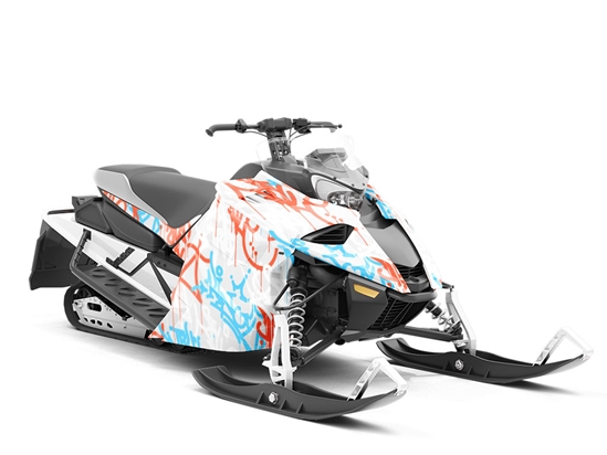True Style Graffiti Custom Wrapped Snowmobile