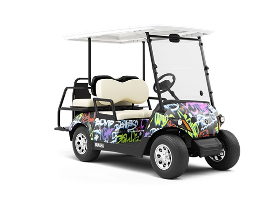 Your Voice Matters Graffiti Wrapped Golf Cart