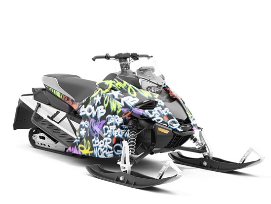 Your Voice Matters Graffiti Custom Wrapped Snowmobile