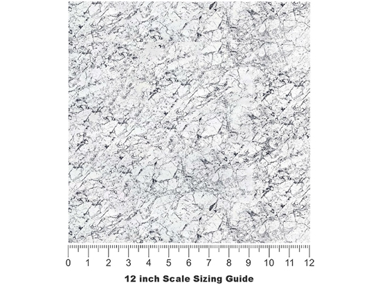 White Marmo Granite Vinyl Film Pattern Size 12 inch Scale