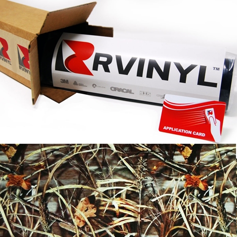 Rwraps™ Camouflage Vinyl Wrap Film - Grass Blades (Discontinued)
