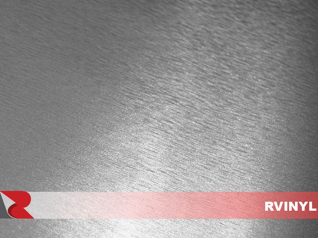Rwraps™ Gray Brushed Aluminum Vinyl Wrap