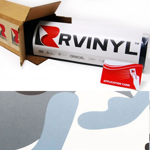 Rwraps™ Camouflage Vinyl Wrap Film - Arctic Camouflage (Discontinued)