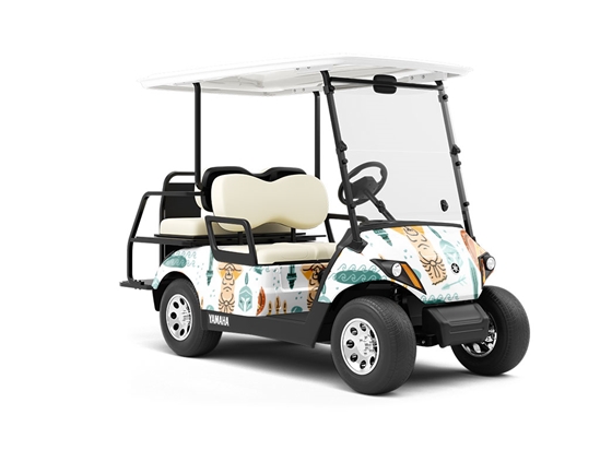 Atlas Pillars Greco Roman Wrapped Golf Cart