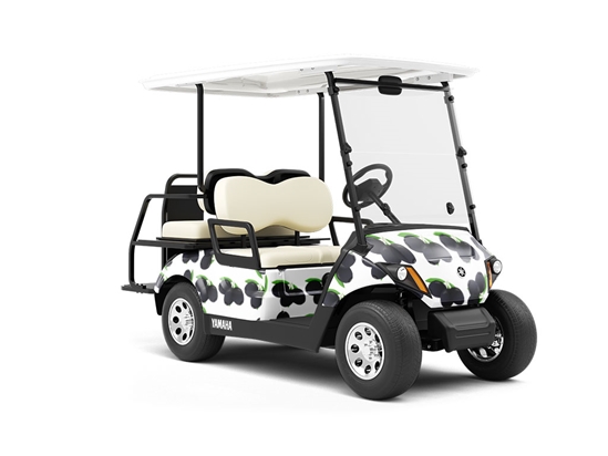 Black Olives Greco Roman Wrapped Golf Cart