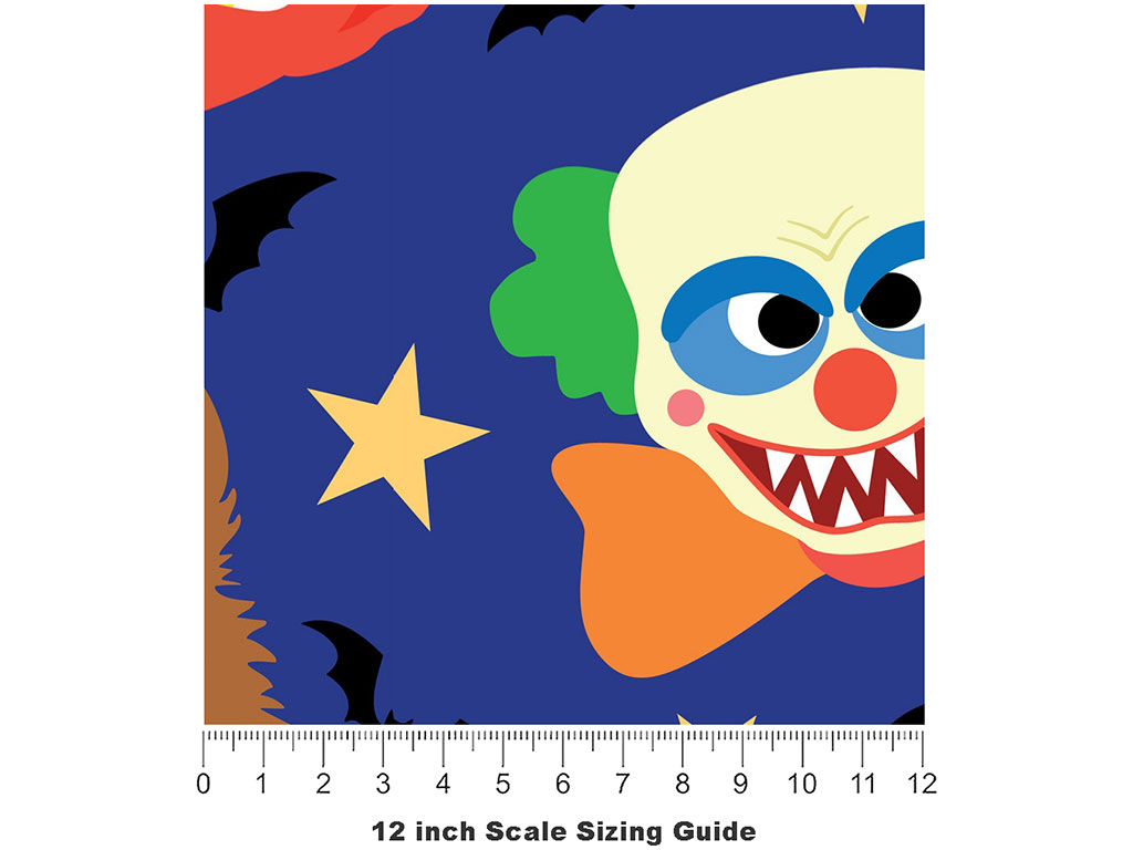 Spooky Friends Halloween Vinyl Film Pattern Size 12 inch Scale
