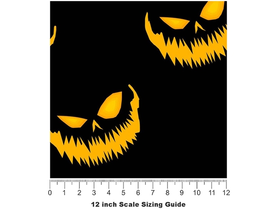 Devil Night Halloween Vinyl Film Pattern Size 12 inch Scale