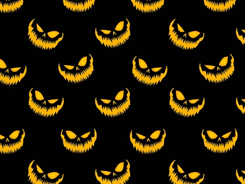 Rwraps™ Pumpkin Halloween Print Vinyl Wrap Film - Devil Night