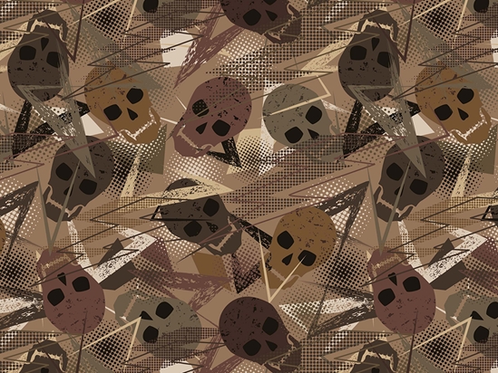 Brown Decomposition Halloween Vinyl Wrap Pattern