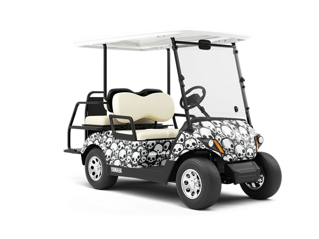 Crushed Catacomb Halloween Wrapped Golf Cart