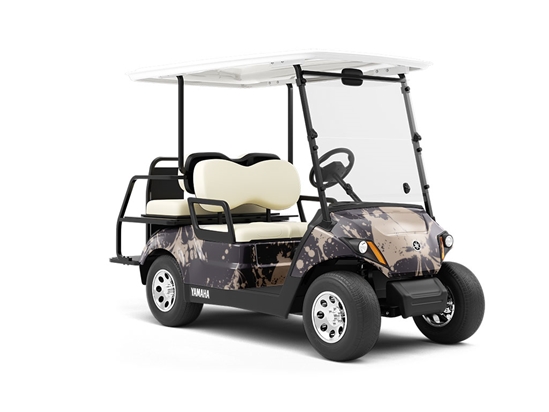 Grunge Death Halloween Wrapped Golf Cart