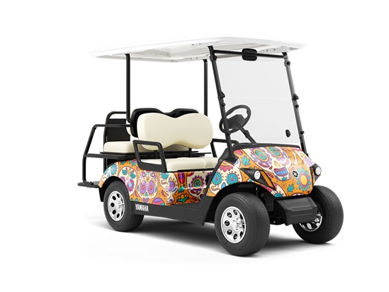 Hey Sugar Halloween Wrapped Golf Cart