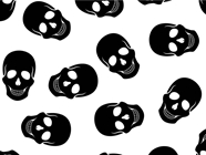 Polkadot Skulls Halloween Vinyl Wrap Pattern